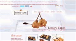 Desktop Screenshot of luxurytapas.com