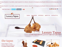 Tablet Screenshot of luxurytapas.com